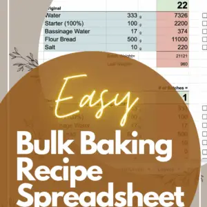 Bulk Recipe Spreadsheet & Calculator for Bakeries
